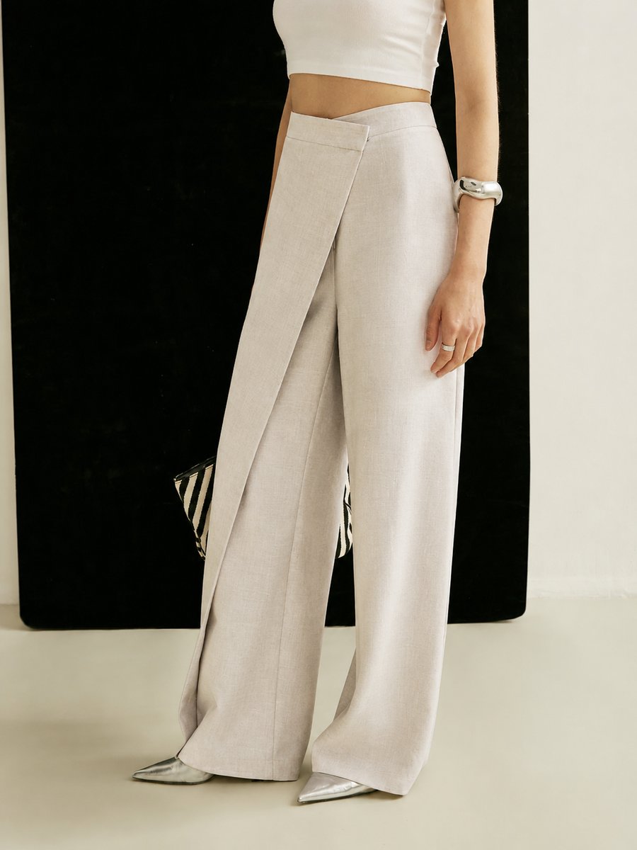 Asymmetrische Wide-Leg-Hose für Damen-Pants for Women-Alpenkind
