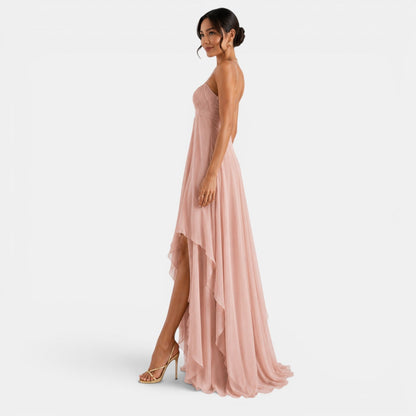 Asymmetrisches, gestuftes Maxi-Kleid für Damen-Maxi Dress-Alpenkind