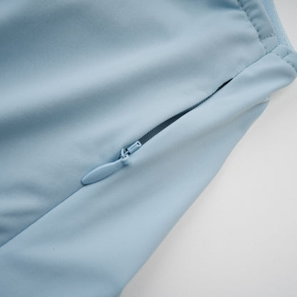 Asymmetrisches plissiertes Maxikleid für Damen-Maxi Dress-Alpenkind