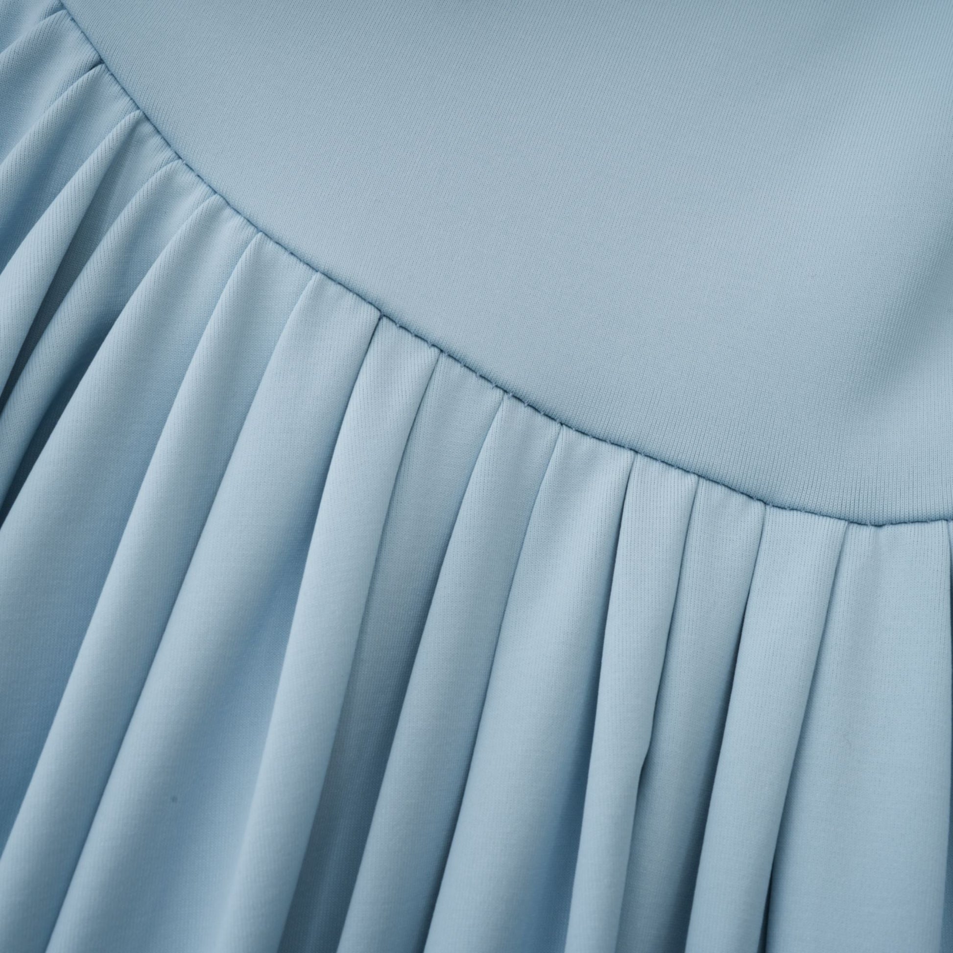Asymmetrisches plissiertes Maxikleid für Damen-Maxi Dress-Alpenkind