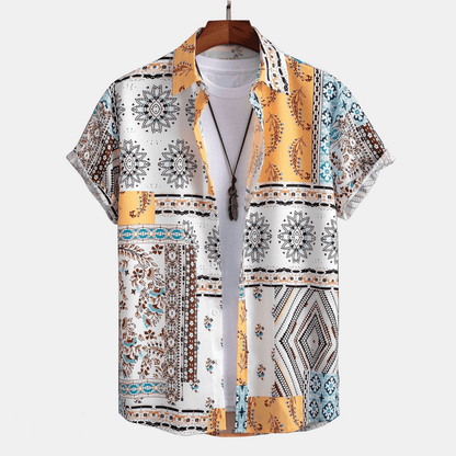 Bedrucktes Hemd- und Shorts-Set für Herren-Sets for Men-Alpenkind