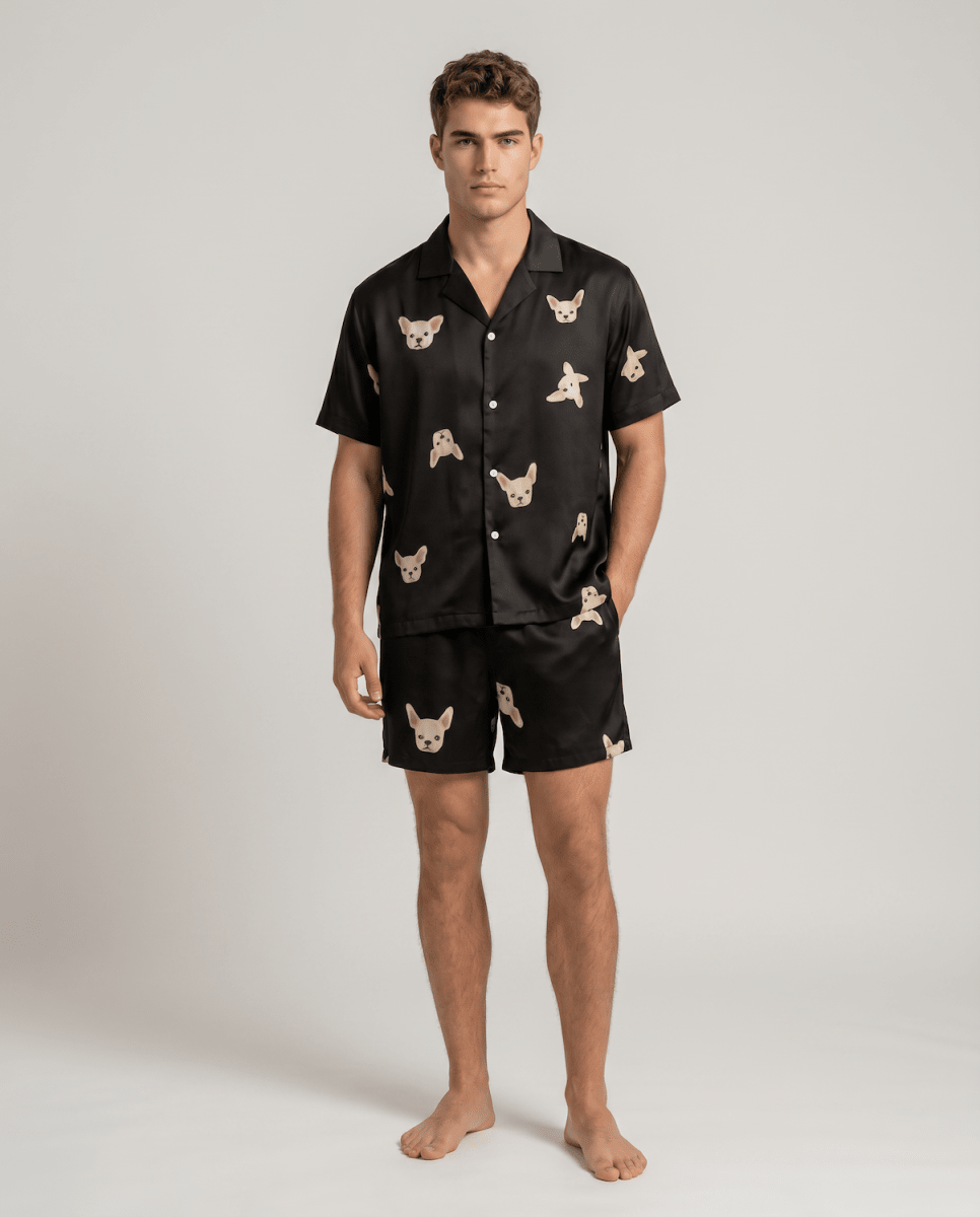 Bedrucktes kurzärmeliges Pyjama-Set für Herren-Sets for Men-Alpenkind