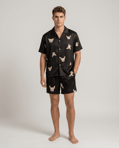Bedrucktes kurzärmeliges Pyjama-Set für Herren-Sets for Men-Alpenkind