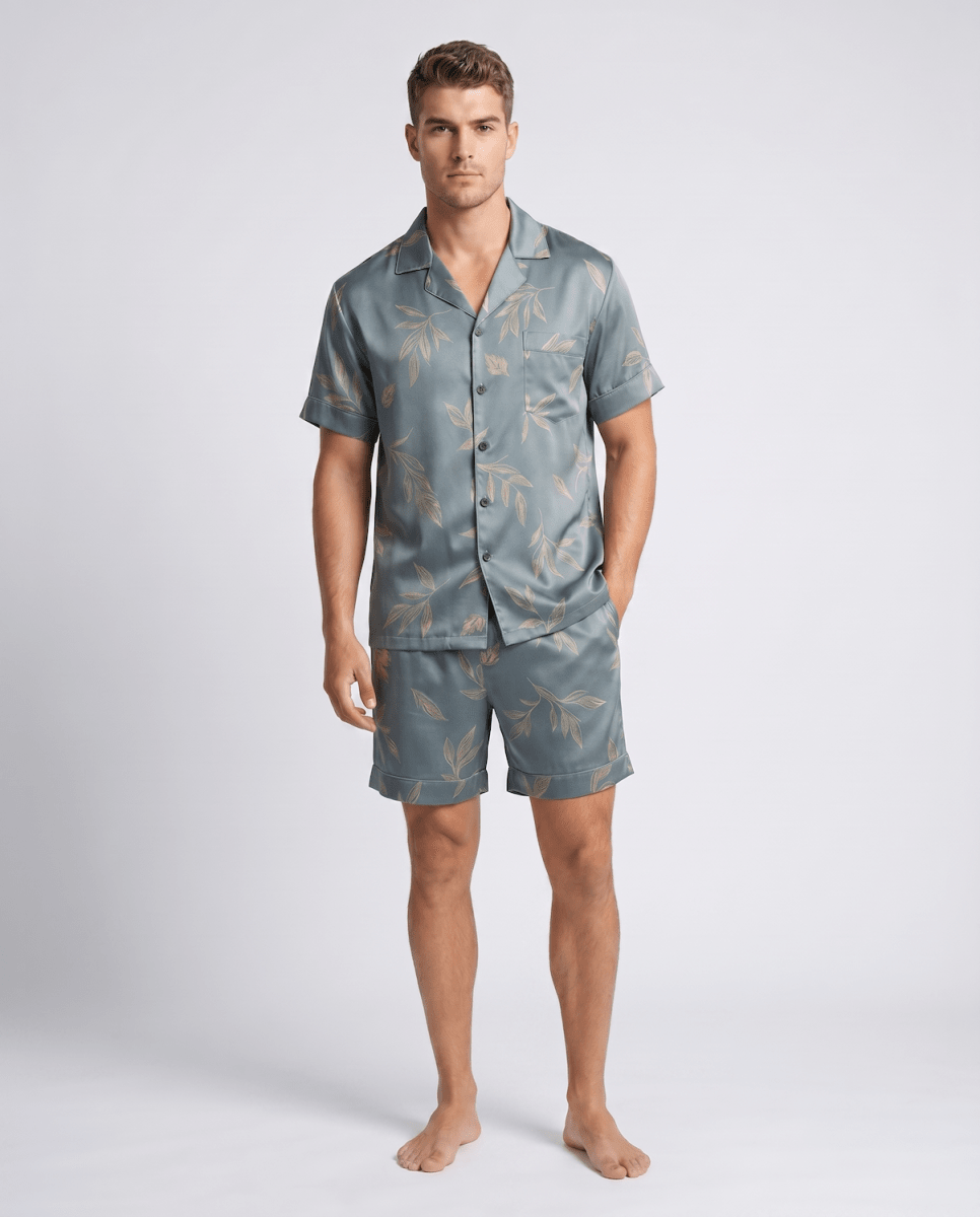 Bedrucktes kurzärmeliges Pyjama-Set für Herren-Sets for Men-Alpenkind