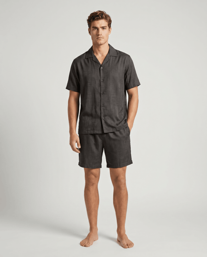 Bedrucktes kurzärmeliges Pyjama-Set für Herren-Sets for Men-Alpenkind