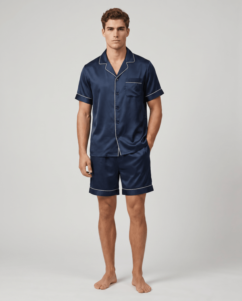 Bedrucktes kurzärmeliges Pyjama-Set für Herren-Sets for Men-Alpenkind