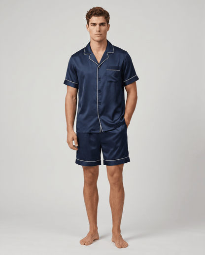 Bedrucktes kurzärmeliges Pyjama-Set für Herren-Sets for Men-Alpenkind