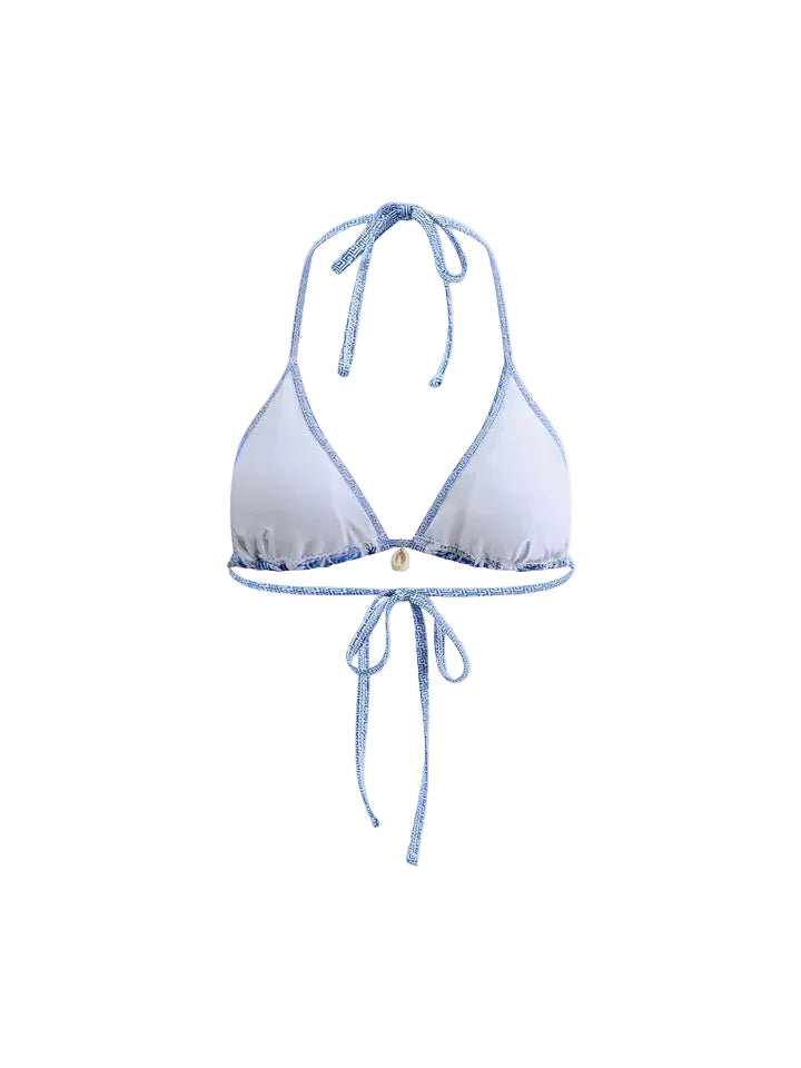 Bikini-Set mit Neckholder und Bindebändern im Print-Design-Women Swimwear-Alpenkind