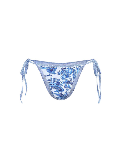Bikini-Set mit Neckholder und Bindebändern im Print-Design-Women Swimwear-Alpenkind