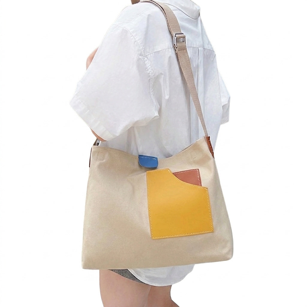 Canvas-Schultertasche für Damen-Accessories for Women-Alpenkind