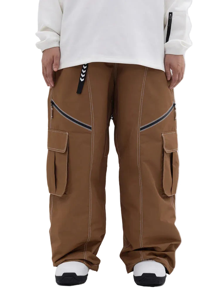 Cargohose mit aufgesetzten Taschen und Reißverschlussdetails-Men Pants-Alpenkind