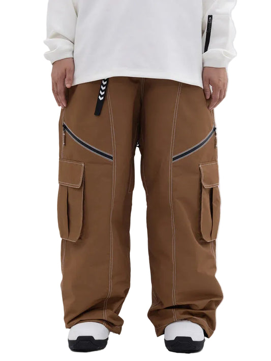 Cargohose mit aufgesetzten Taschen und Reißverschlussdetails-Men Pants-Alpenkind