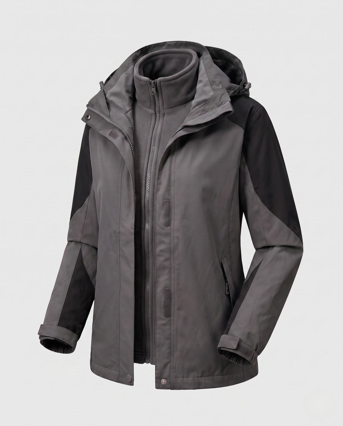 Damen 2-in-1 Outdoor-Jacke mit Kapuze-jackets for woman-Alpenkind
