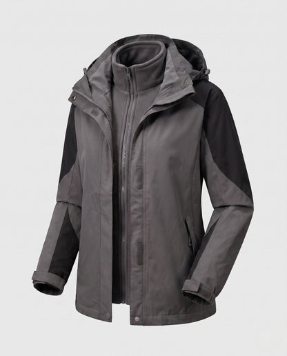 Damen 2-in-1 Outdoor-Jacke mit Kapuze-jackets for woman-Alpenkind