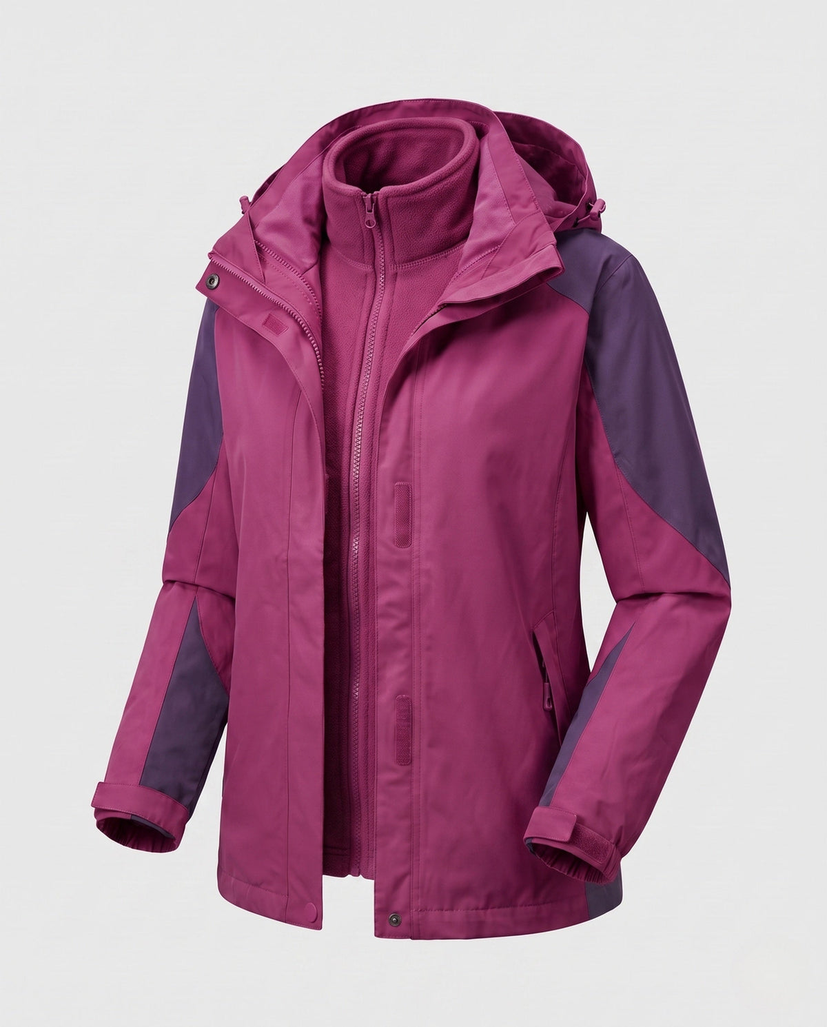 Damen 2-in-1 Outdoor-Jacke mit Kapuze-jackets for woman-Alpenkind