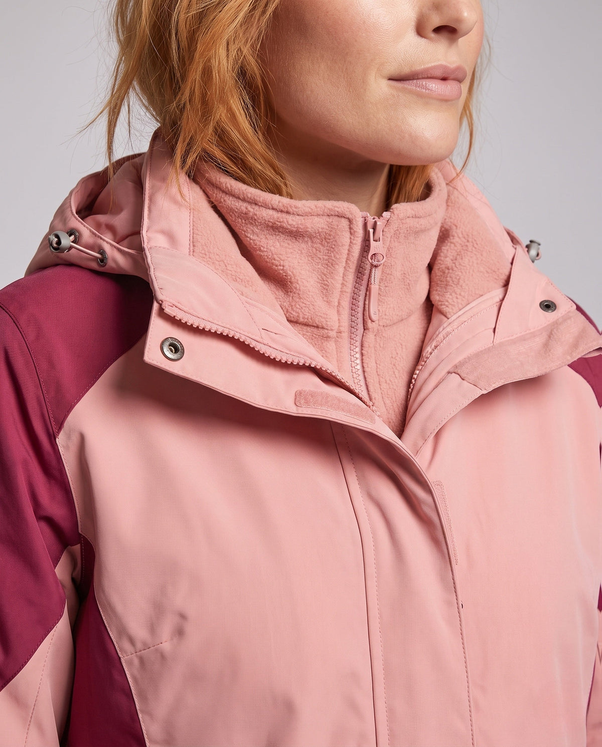 Damen 2-in-1 Outdoor-Jacke mit Kapuze-jackets for woman-Alpenkind
