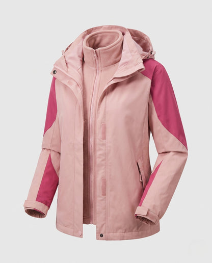 Damen 2-in-1 Outdoor-Jacke mit Kapuze-jackets for woman-Alpenkind