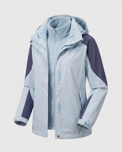 Damen 2-in-1 Outdoor-Jacke mit Kapuze-jackets for woman-Alpenkind