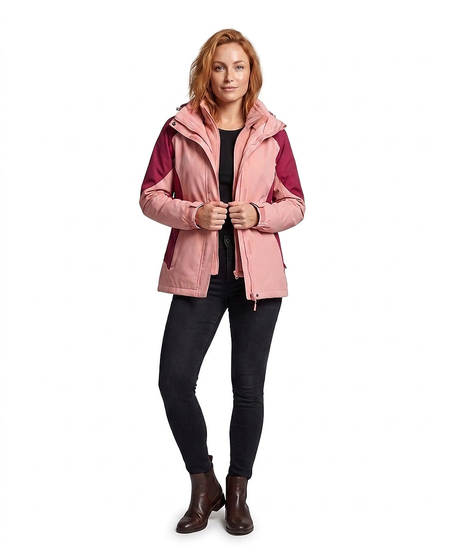 Damen 2-in-1 Outdoor-Jacke mit Kapuze-jackets for woman-Alpenkind