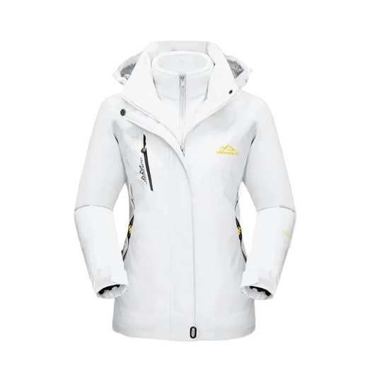 Damen 3-Teiliges Skijacken Set mit Innenjacke und Kapuze-Women Outerwear-Alpenkind
