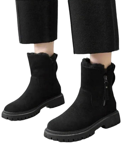 Damen Ankle Boots mit Reißverschluss-Women Footwear-Alpenkind