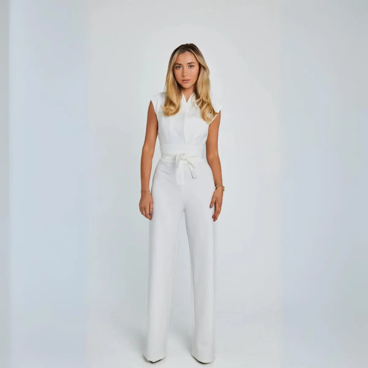 Damen Ärmelloser Jumpsuit mit Weitem Bein-Jumpsuits for women-Alpenkind