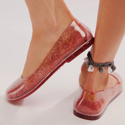 Damen-Ballerinas aus Glitzer-Gelee-Footwear for women-Alpenkind