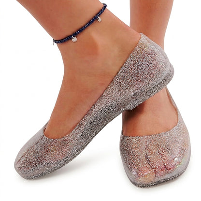 Damen-Ballerinas aus Glitzer-Gelee-Footwear for women-Alpenkind