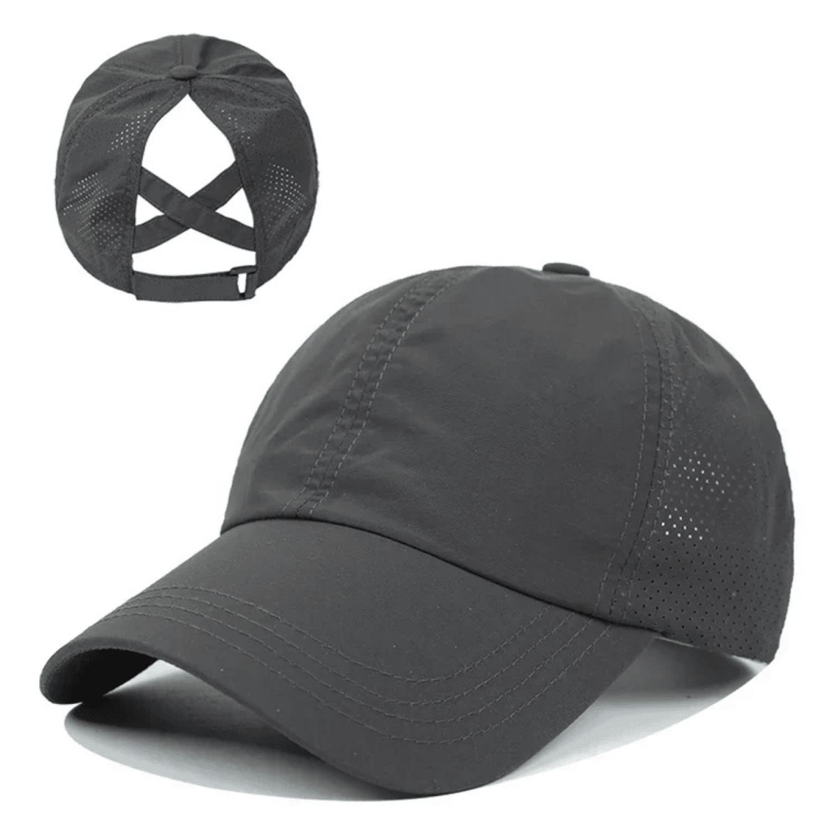 Damen Baseball-Cap für Pferdeschwanz mit Criss-Cross-Rückseite-Accessories for Women-Alpenkind
