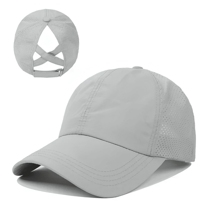 Damen Baseball-Cap für Pferdeschwanz mit Criss-Cross-Rückseite-Accessories for Women-Alpenkind