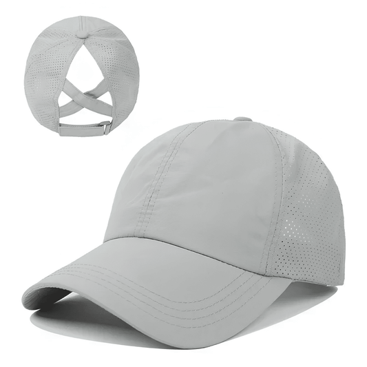 Damen Baseball-Cap für Pferdeschwanz mit Criss-Cross-Rückseite-Accessories for Women-Alpenkind