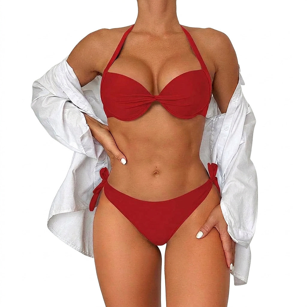 Damen-Bikini-Set mit Neckholder-Swimwear for Women-Alpenkind