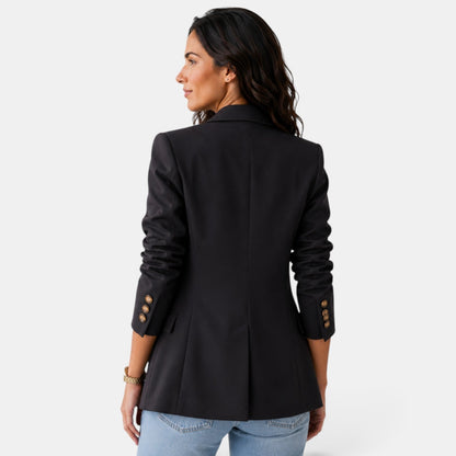 Damen-Blazer mit Doppelknopfleiste und fallendem Revers-Blazer for women-Alpenkind
