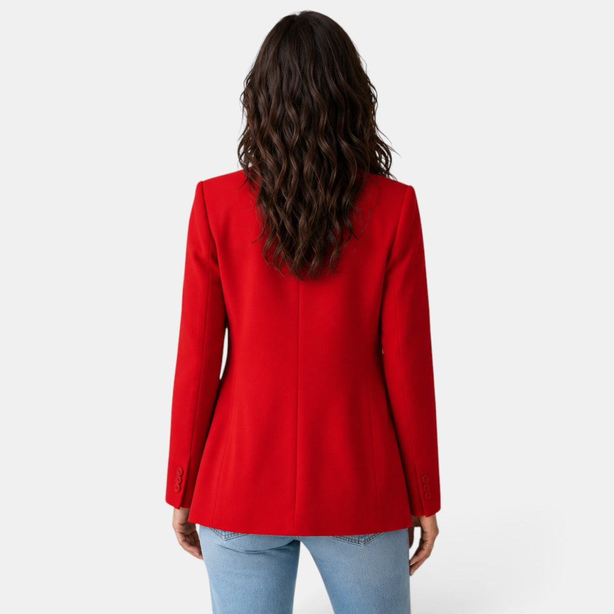 Damen-Blazer mit offenem Vorderteil und Pattentaschen-Blazer for women-Alpenkind