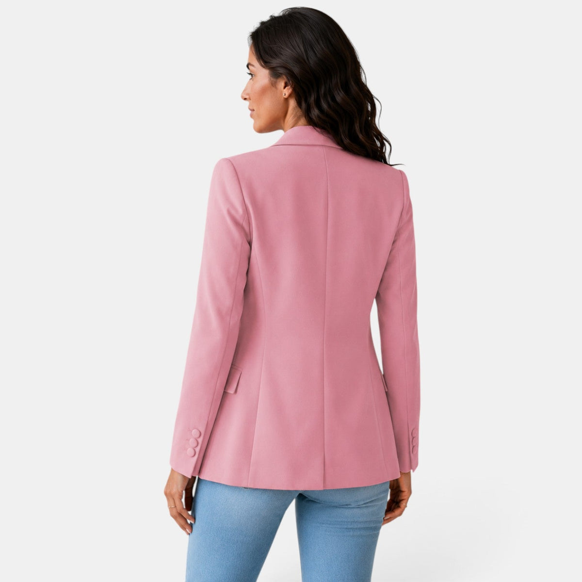 Damen-Blazer mit offenem Vorderteil und Pattentaschen-Blazer for women-Alpenkind
