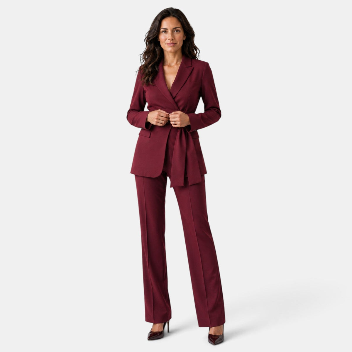 Damen-Blazer und Hose mit geradem Bein im Set-Sets for women-Alpenkind