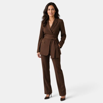 Damen-Blazer und Hose mit geradem Bein im Set-Sets for women-Alpenkind