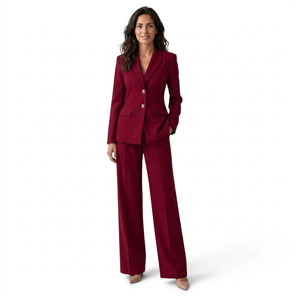 Damen-Blazer und Hose mit weitem Bein im Set-Sets for women-Alpenkind