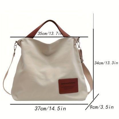Damen-Canvas-Tragetasche mit verstellbarem Riemen-Accessories for Women-Alpenkind