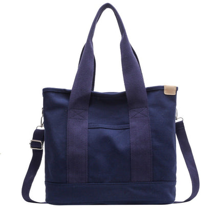 Damen-Canvas-Tragetasche mit verstellbarem Riemen-Accessories for Women-Alpenkind