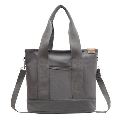 Damen-Canvas-Tragetasche mit verstellbarem Riemen-Accessories for Women-Alpenkind