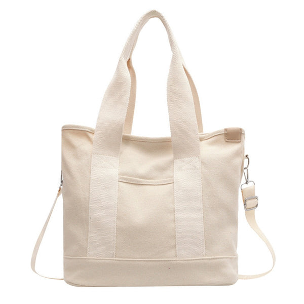 Damen-Canvas-Tragetasche mit verstellbarem Riemen-Accessories for Women-Alpenkind