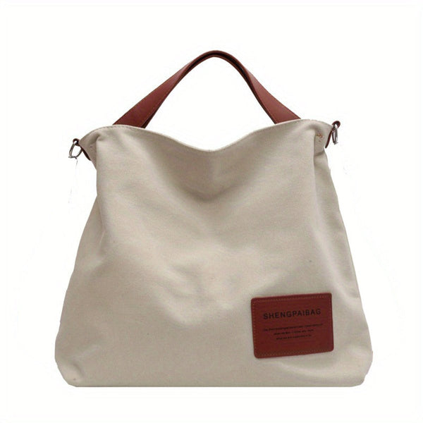 Damen-Canvas-Tragetasche mit verstellbarem Riemen-Accessories for Women-Alpenkind