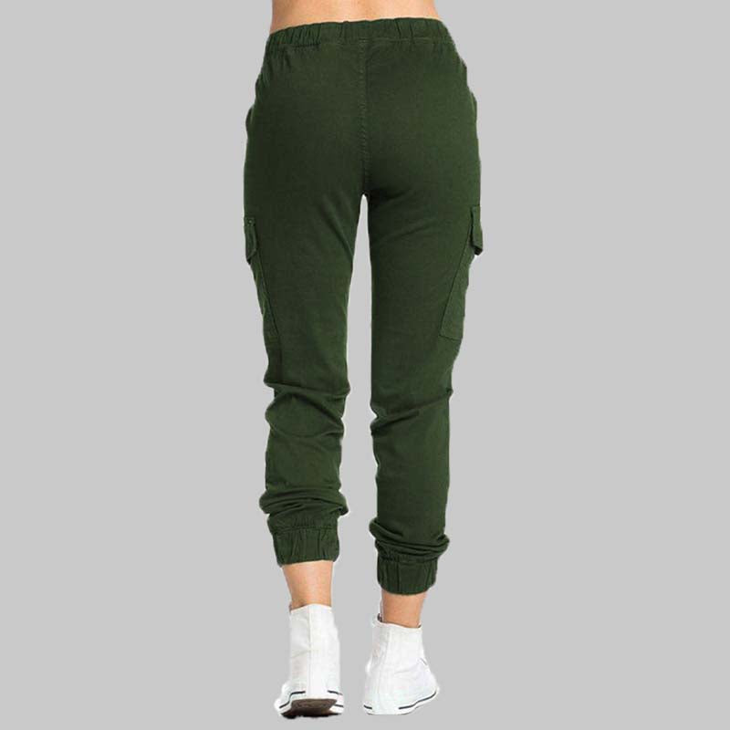Damen Cargo-Jogger-Hose mit Kordelzug-Pants for Women-Alpenkind