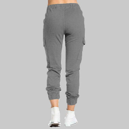 Damen Cargo-Jogger-Hose mit Kordelzug-Pants for Women-Alpenkind