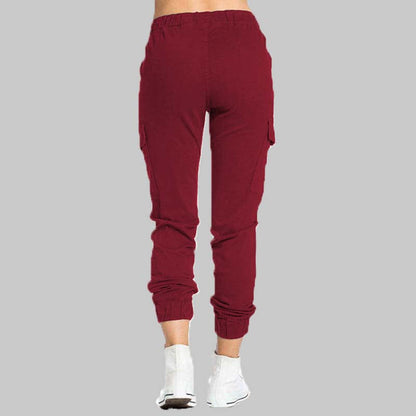 Damen Cargo-Jogger-Hose mit Kordelzug-Pants for Women-Alpenkind