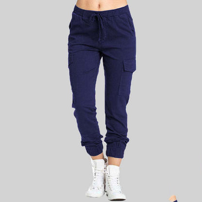 Damen Cargo-Jogger-Hose mit Kordelzug-Pants for Women-Alpenkind