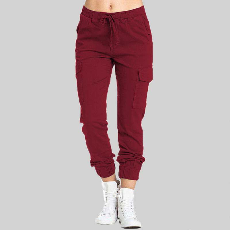 Damen Cargo-Jogger-Hose mit Kordelzug-Pants for Women-Alpenkind