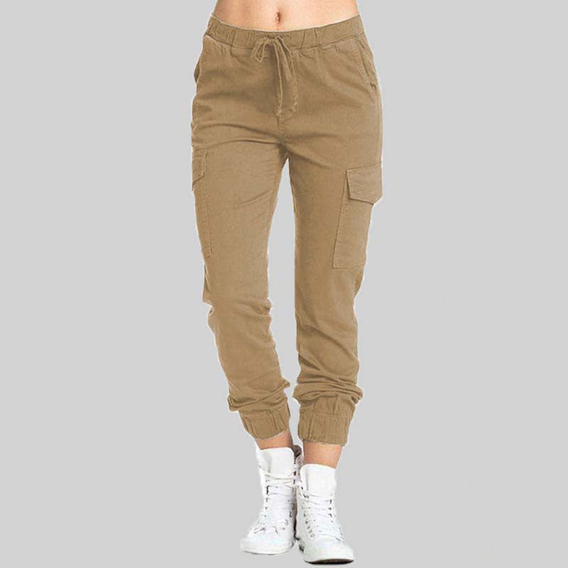 Damen Cargo-Jogger-Hose mit Kordelzug-Pants for Women-Alpenkind