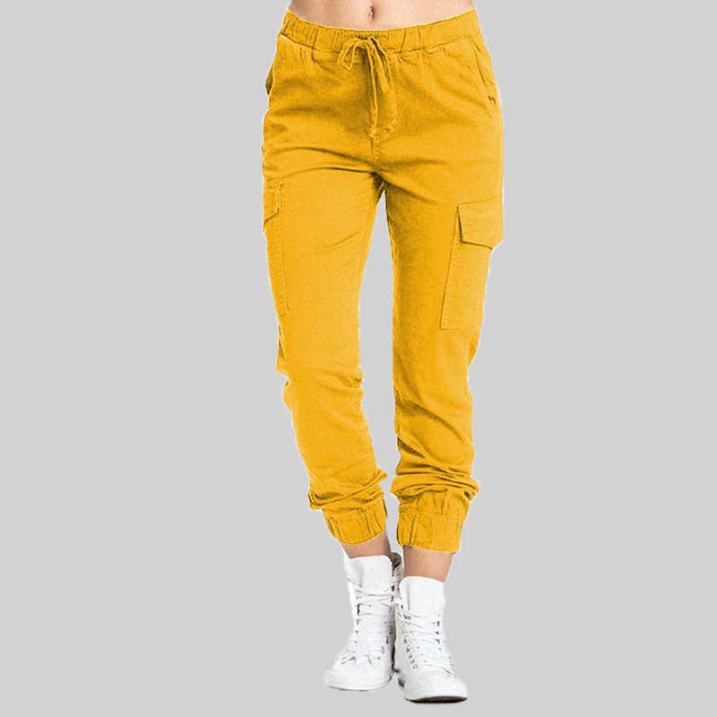 Damen Cargo-Jogger-Hose mit Kordelzug-Pants for Women-Alpenkind
